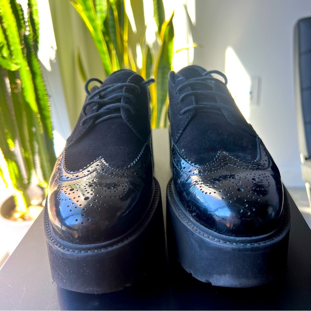 Hogan suede and leather brogue